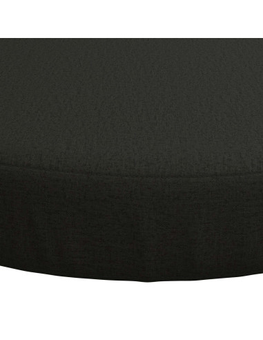 Cuscini per Seduta SOEST 4 pz 100% Poliestere Nero Ø 35 x 7 cm