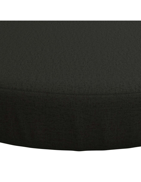 Cuscini per Seduta SOEST 4 pz 100% Poliestere Nero Ø 35 x 7 cm
