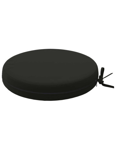Cuscini per Seduta SOEST 4 pz 100% Poliestere Nero Ø 35 x 7 cm