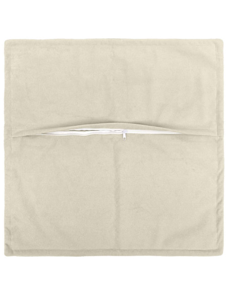 Federa 2 pcs HOUTEN Crema 70 x 70 cm Fleece in microfibra