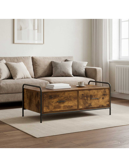 Tavolino da salotto Rovere Fumo 99,5 x 49 x 41 cm