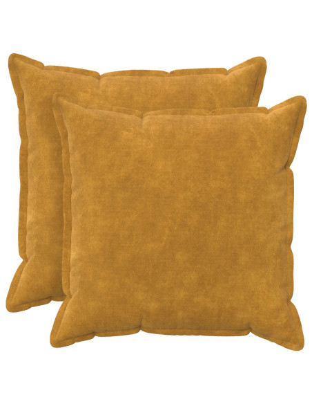 Federa 2 pcs HOUTEN Giallo 70 x 70 cm Fleece in microfibra