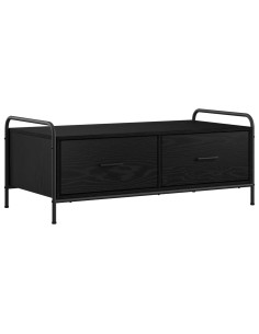 Tavolino da salotto Rovere Nero 99,5 x 49 x 41 cm 2