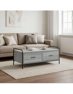 Tavolino da salotto Sonoma grigio 99,5 x 49 x 41 cm