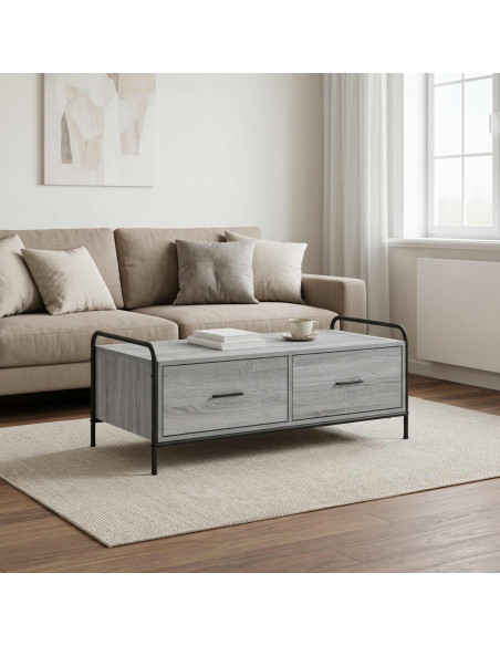 Tavolino da salotto Sonoma grigio 99,5 x 49 x 41 cm