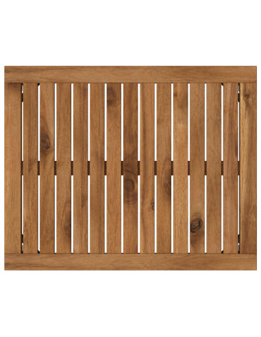 Tavolino da salotto Naturale e Bianco 49 x 60,5 x 36 cm