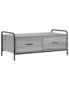 Tavolino da salotto Sonoma grigio 99,5 x 49 x 41 cm 2