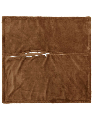 Federa 6 pcs HOUTEN Marrone Chiaro 70 x 70 cm Flanella