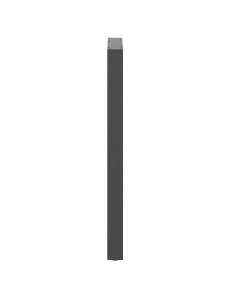 Gambe per tavolo da bar a forma di U 2 pz Antracite 40x(110-111) cm Acciaio