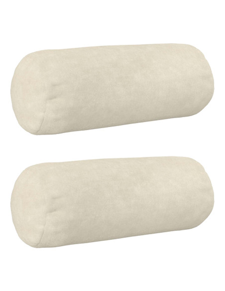 Federa 2 pcs HEERLEN Crema Ø 15 x 40 cm Fleece in microfibra