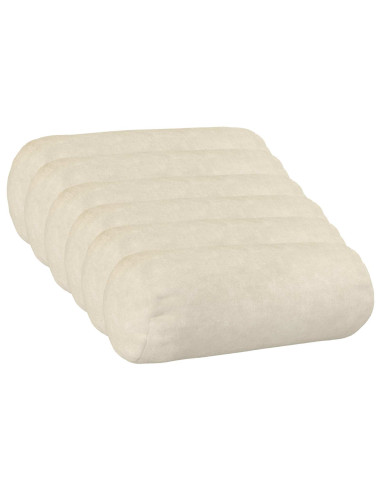 Federa 6 pcs HEERLEN Crema Ø 15 x 40 cm Fleece in microfibra