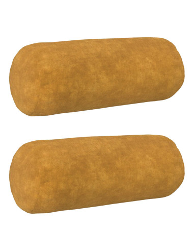 Federa 2 pcs HEERLEN Giallo Ø 15 x 40 cm Fleece in microfibra