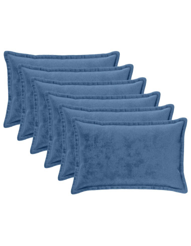 Federa 6 pcs HOUTEN Azzurro 50 x 80 cm Flanella