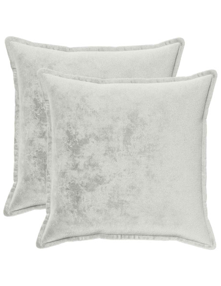 Federa 2 pcs HOUTEN Grigio Chiaro 80 x 80 cm Flanella