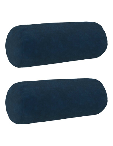Federa 2 pcs HEERLEN Blu Ø 15 x 40 cm Fleece in microfibra