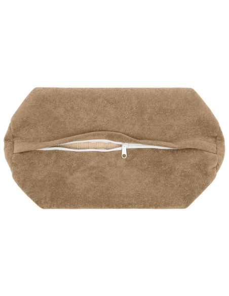 Federa 2 pcs HEERLEN Tortora Ø 15 x 40 cm Fleece in microfibra
