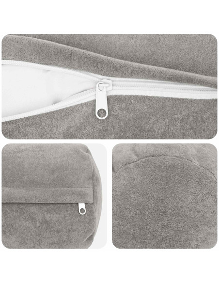 Federa 6 pcs HEERLEN Grigio Chiaro Ø 15 x 40 cm