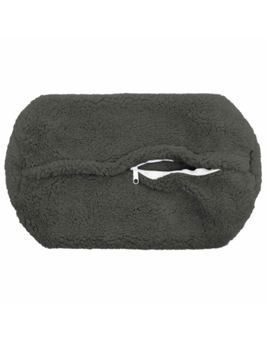 Federa 6 pcs HEERLEN Grigio Scuro Ø 15 x 40 cm Bouclé