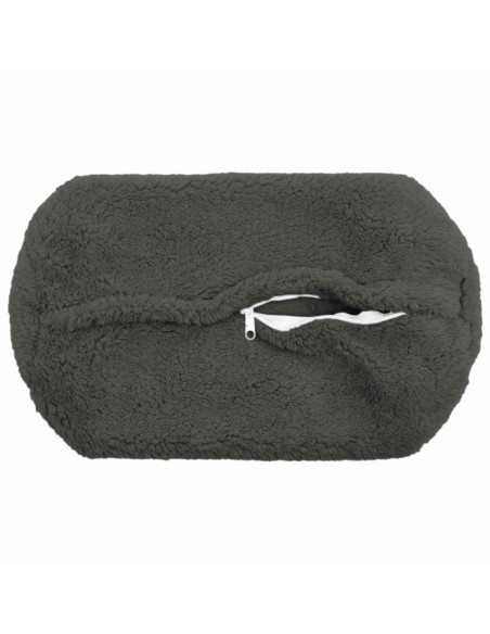 Federa 6 pcs HEERLEN Grigio Scuro Ø 15 x 40 cm Bouclé
