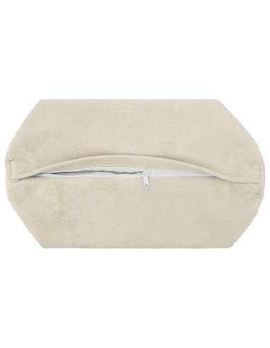 Federa 2 pcs HEERLEN Crema Ø 15 x 40 cm Fleece in microfibra