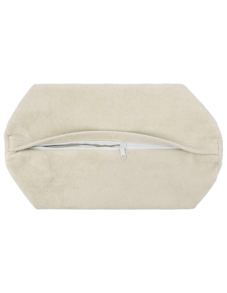 Federa 2 pcs HEERLEN Crema Ø 15 x 40 cm Fleece in microfibra