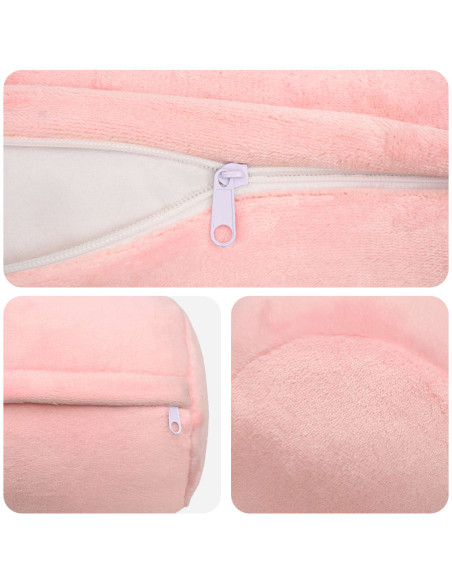 Federa 6 pcs HEERLEN Rosa Ø 15 x 40 cm Flanella