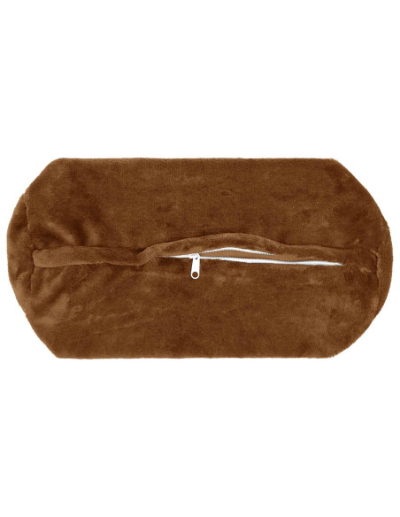 Federa 2 pcs HEERLEN Marrone Chiaro Ø 15 x 40 cm Flanella