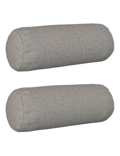 Federa 2 pz HEERLEN Grigio Nuvola Ø 15 x 40 cm Tessuto