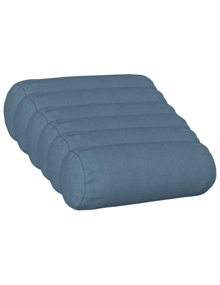 Federa 6 pz HEERLEN Blu jeans Ø 15 x 40 cm Tessuto