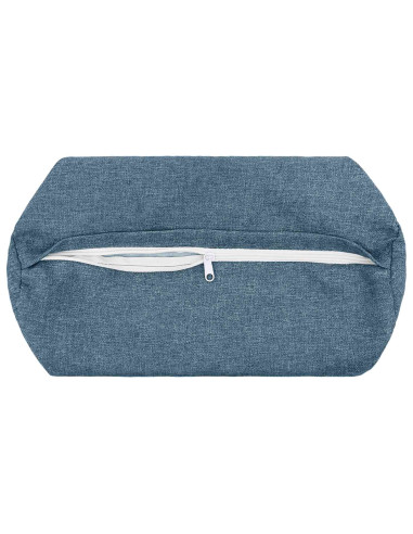 Federa 6 pz HEERLEN Blu jeans Ø 15 x 40 cm Tessuto