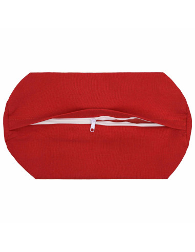 Federa 2 pz HEERLEN Rosso Ø 15 x 40 cm Tessuto