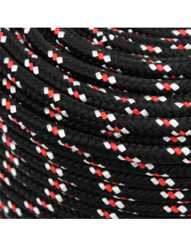 Corda multiuso 10 mm 25 m Nero e Rosso PP 645 kg Carico massimo