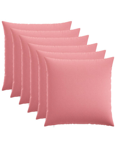 Federa 6 pz HEERLEN Rosa 80 x 80 cm Tessuto