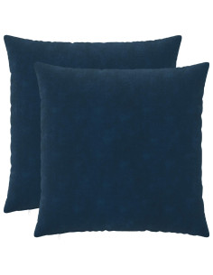 Federa 2 pcs HEERLEN Blu 80 x 80 cm Fleece in microfibra