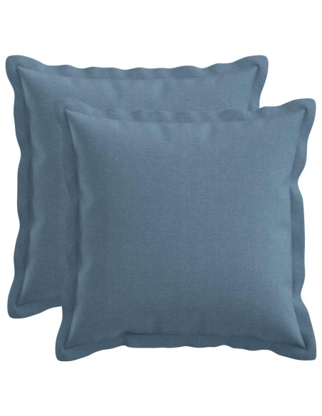 Federa 2 pcs HOUTEN Blu jeans 45 x 45 cm Lino
