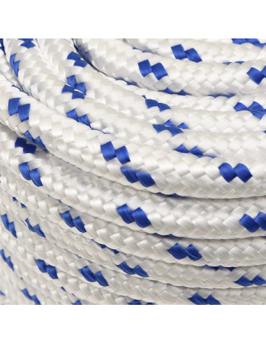 Corda multiuso 14 mm 25 m Bianco e Blu PP