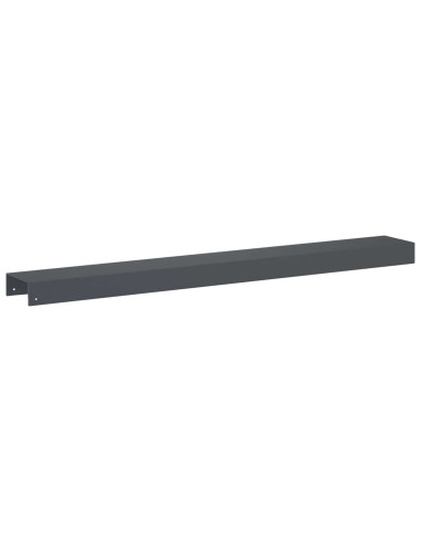 Profilo di copertura per giardino 2 pz 100 x 15 x 5 cm Acciaio