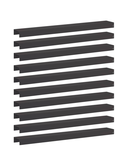 Profilo di copertura per giardino 10 pz 100 x 15 x 5 cm Acciaio