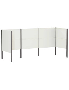 Schermo per bidone della spazzatura 249 x 85 x 113 cm Acciaio 2