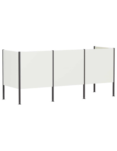 Schermo per bidone della spazzatura 249 x 85 x 113 cm Acciaio
