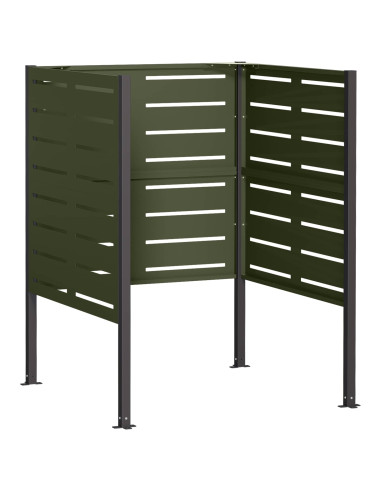 Schermo per bidone della spazzatura 85 x 85 x 113 cm Acciaio