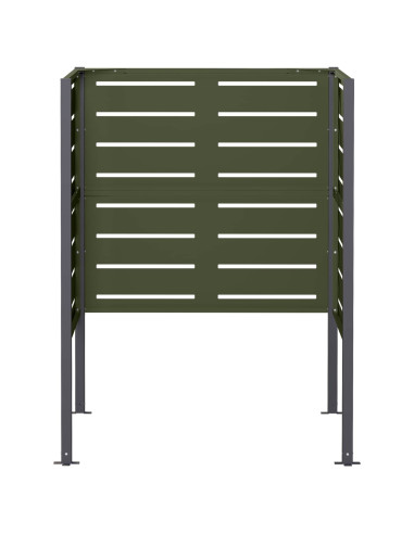 Schermo per bidone della spazzatura 85 x 85 x 113 cm Acciaio