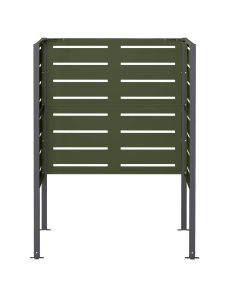 Schermo per bidone della spazzatura 85 x 85 x 113 cm Acciaio