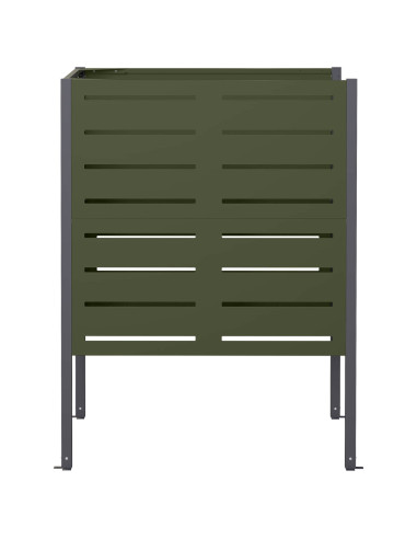 Schermo per bidone della spazzatura 85 x 85 x 113 cm Acciaio