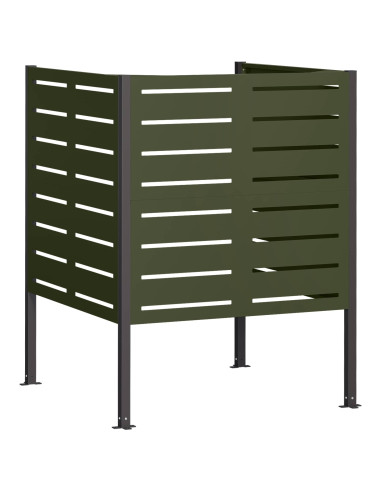 Schermo per bidone della spazzatura 85 x 85 x 113 cm Acciaio