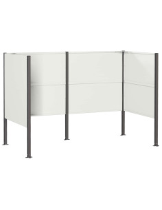 Schermo per bidone della spazzatura 167 x 85 x 113 cm Acciaio 2