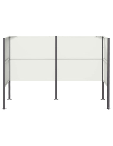 Schermo per bidone della spazzatura 167 x 85 x 113 cm Acciaio