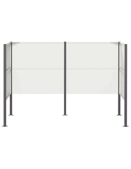 Schermo per bidone della spazzatura 167 x 85 x 113 cm Acciaio