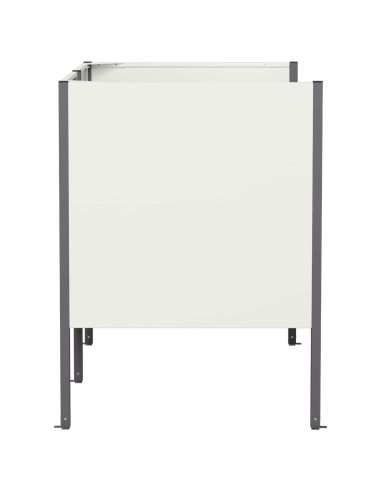 Schermo per bidone della spazzatura 167 x 85 x 113 cm Acciaio