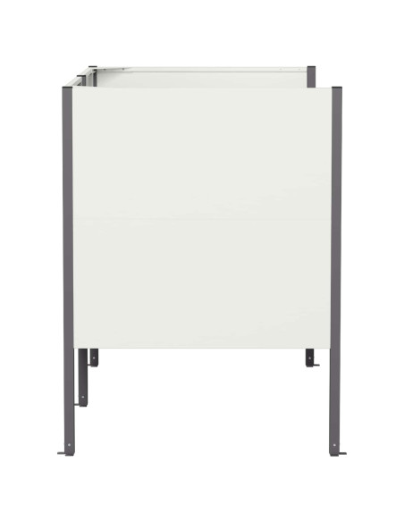 Schermo per bidone della spazzatura 167 x 85 x 113 cm Acciaio